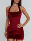 AGOLDE MINI DRESS BURGUNDY Mini Dress 