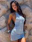 ALEENA MINI DRESS LIGHT BLUE Mini Dress 