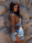 ALEENA MINI DRESS LIGHT BLUE Mini Dress 