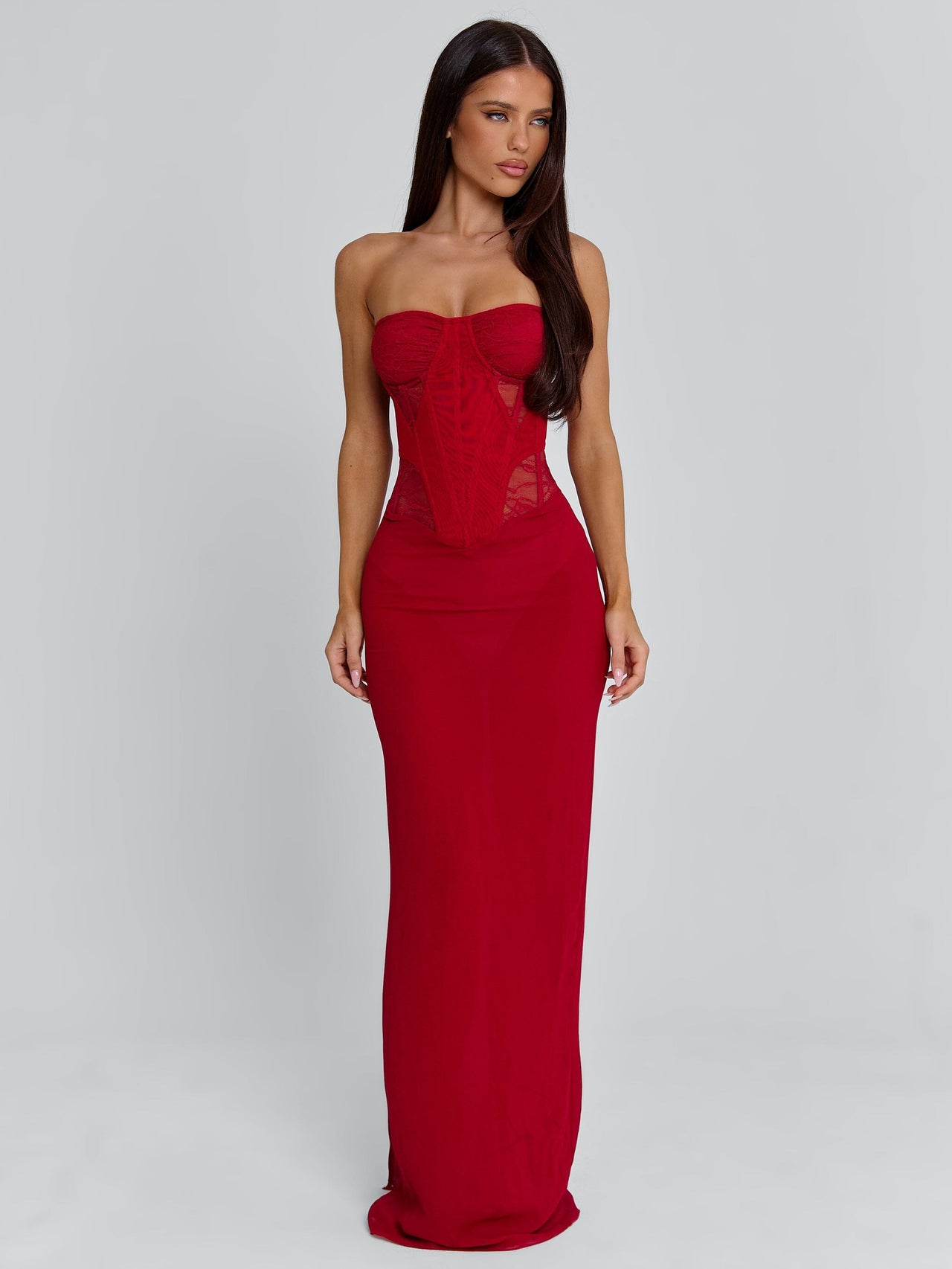 Alexiam Maxi Dress Red | Outcast UK