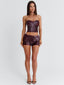 ALIZA CORSET TOP BURGUNDY Corset 