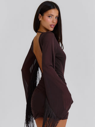 ALLISSON MINI DRESS CHOCOLATE BROWN Mini Dress 