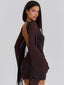 ALLISSON MINI DRESS CHOCOLATE BROWN Mini Dress 