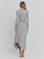 AMELIS MAXI SKIRT GREY Maxi Skirt 