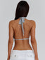 ANA CROP TOP SILVER Crop Top 