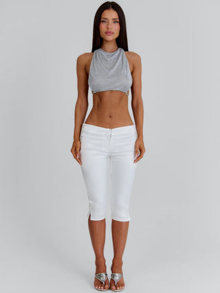ANA CROP TOP SILVER Crop Top 