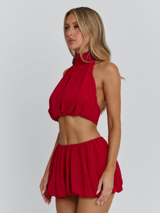 ANAHI TOP RED Crop Top 
