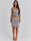 ANNARELLA MIDI SKIRT SILVER Midi Skirt 