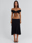 ARRIELLE MIDI SKIRT BLACK Midi Skirt 