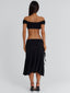 ARRIELLE MIDI SKIRT BLACK Midi Skirt 