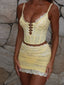 ASIC TOP BABY YELLOW Crop Top 