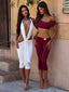 ATHEENA CAPRI PANTS DEEP RED Pants 