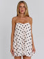 AURALIE MINI DRESS CREAM POLKA DOT Mini Dress 