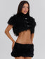 QUINCEY CROPPED JACKET BLACK Jacket 