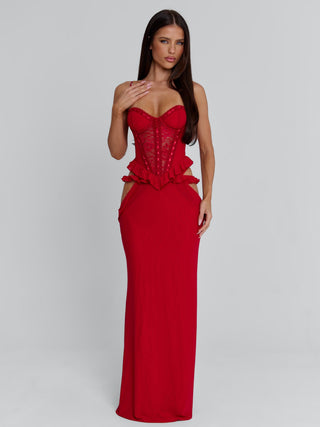 BECK MAXI DRESS RED Maxi Dress 