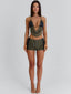 BRAIDY CROP TOP KHAKI Crop Top 