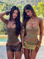 MALIYAH MINI SKIRT GOLD Mini Skirt 