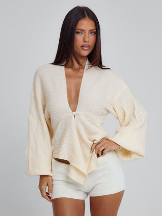 ARLENA TOP BUTTERCREAM Cardigan 