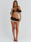 CAVEWOMAN TOP SET BROWN Crop Top 