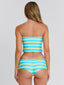 CHARLIE SWIM TOP BLUE YELLOW STRIPE Bikini Top 