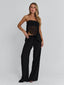 CLOVELLY TOP BLACK Crop Top 