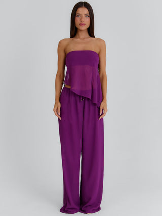 CLOVELLY TOP PLUM Top 