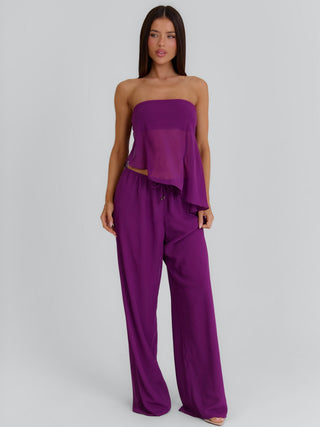 CLOVELLY TOP PLUM Top 