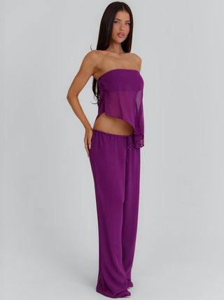 CLOVELLY TOP PLUM Top 