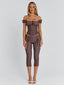 CORALA CORSET TOP CHOCOLATE POLKA DOT Corset 