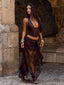 DEBBIE MAXI SKIRT CHOCOLATE Maxi Skirt 
