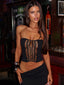 DELICE LONGLINE TOP BLACK Top 