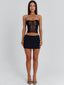 DELICE MINI SKIRT BLACK Mini Skirt 