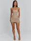 DESIREE MINI DRESS TAN Mini Dress 