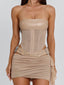 DESIREE MINI DRESS TAN Mini Dress 