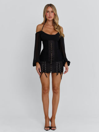 DORELLE MINI DRESS BLACK Mini Dress 