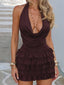ELLA MINI DRESS CHOCOLATE