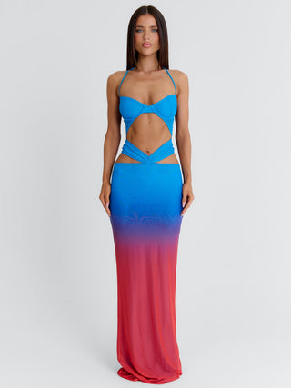 ELLEE MAXI DRESS BLUE OMBRE Maxi Dress 