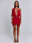 ERICE MINI DRESS DEEP RED Mini Dress 