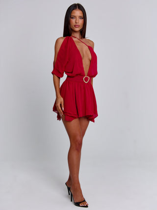 ERICE MINI DRESS DEEP RED Mini Dress 