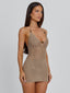EVIANA MINI DRESS TAN Mini Dress 