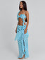 FARWIN MAXI SKIRT BLUE POLKA DOT Maxi Skirt 