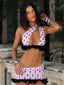 FAYTH MINI SKIRT PINK POLKA DOT Mini Skirt 