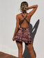 JUSTICE MINI SKIRT MAROON MIRAGE Mini Skirt 