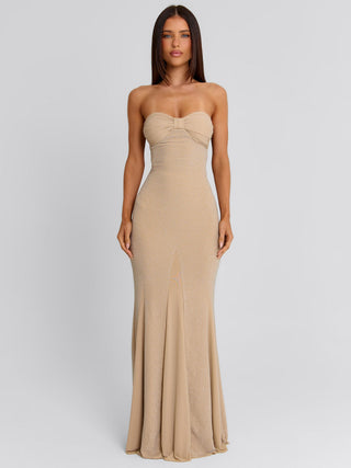 GABRIELE MAXI DRESS GOLD Maxi Dress 