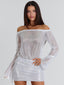 GWENDALYN MINI DRESS SILVER Mini Dress 