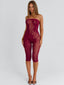HADIYA CAPRI JUMPSUIT BURGUNDY Jumpsuit 