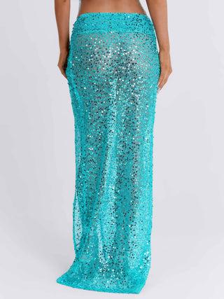 HARRPER MAXI SKIRT TURQUOISE Maxi Skirt 
