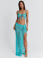 HARRPER MAXI SKIRT TURQUOISE Maxi Skirt 