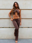 HELLE TOP CHOCOLATE Crop Top 