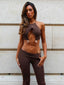 HELLE TOP CHOCOLATE Crop Top 